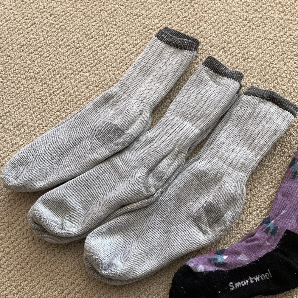 Smartwool REI Co-op Women’s Wool Socks Set of 5 Winter Gear Active Hiking EUC
